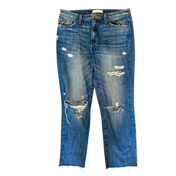 FLYING MONKEY Distressed Medium Wash Denim WOMENS JEANS SZ 30 - Picture 1 of 4